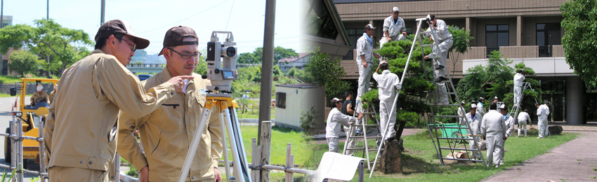 宮崎県建設技術センターは、建設産業に従事する人材育成を目的としています。